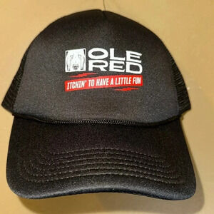 OLE RED blake shelton country music itchin’ to have a little fun cap/hat Blk red